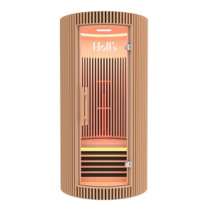 Sauna Moon Infrar&oslash;d Rund 1 plads tr&aelig;farve Holls